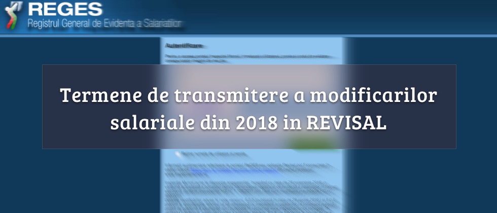 Termen de transmitere modificari 2018 in ReviSal
